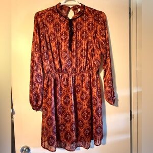 Beautiful burgundy and gold dress